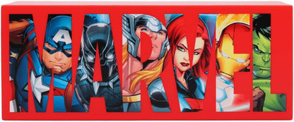 Paladone Marvel Avengers Logo Light, 2 Light Modes, Decorative Display Sign for Marvel Fans, Powered by Cable or AAA Batteries