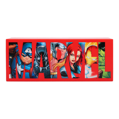 Paladone Marvel Avengers Logo Light, 2 Light Modes, Decorative Display Sign for Marvel Fans, Powered by Cable or AAA Batteries