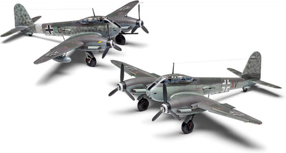 Airfix Model Set, A04066 Messerschmitt Me410A-1/U2 & U4 Model Building Kit, Kits de avión Modelo de plástico para Adultos y niños Mayores de 8 años, el Juego Incluye bebederos y calcomanías