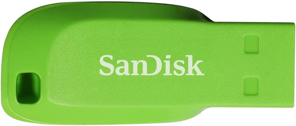 SanDisk 32GB Cruzer Blade USB Flash Drive , Blue/Pink/Green, 3count(Pack of 1