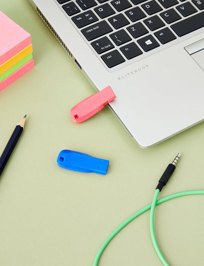 SanDisk 32GB Cruzer Blade USB Flash Drive , Blue/Pink/Green, 3count(Pack of 1