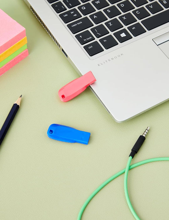 SanDisk 32GB Cruzer Blade USB Flash Drive , Blue/Pink/Green, 3count(Pack of 1