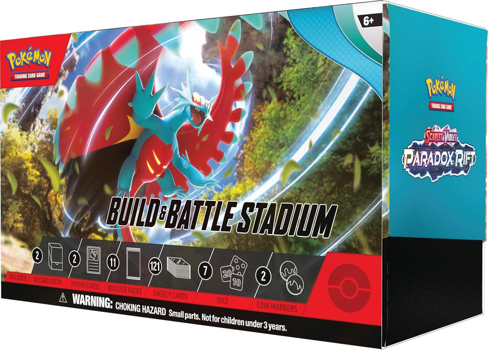 Pokémon TCG: Scarlet & Violet—Paradox Rift Build & Battle Stadium (2 Decks, 11 Booster packs & More