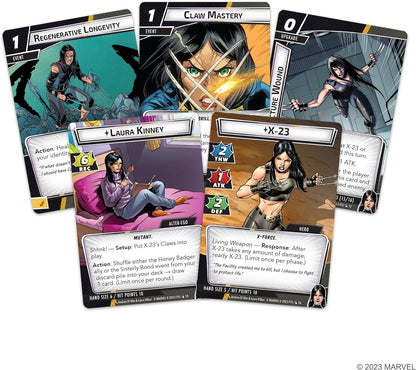 Marvel Champions The Card Game X-23 HERO PACK - Juego de estrategia de superhéroes, juego cooperativo para niños y adultos, a partir de 14 años, 1-4 jugadores, tiempo de juego de 45 a 90 minutos