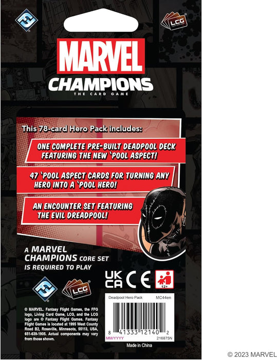 Fantasy Flight Games | Marvel Champions: Deadpool Expanded Hero Pack | Card Game | Ages 12+ | 1-4 Players | 30 Minutes Playing Time