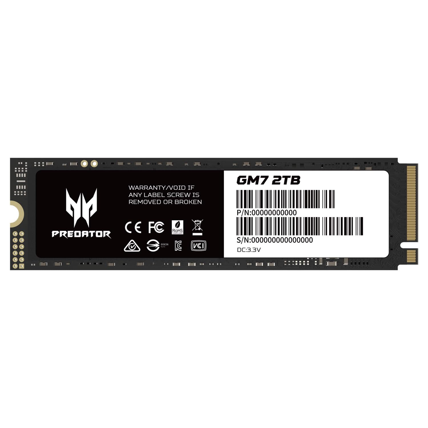 ACER GM7 2Tb M.2 NVMe PCIe Gen 4x4 SSD PREDATOR