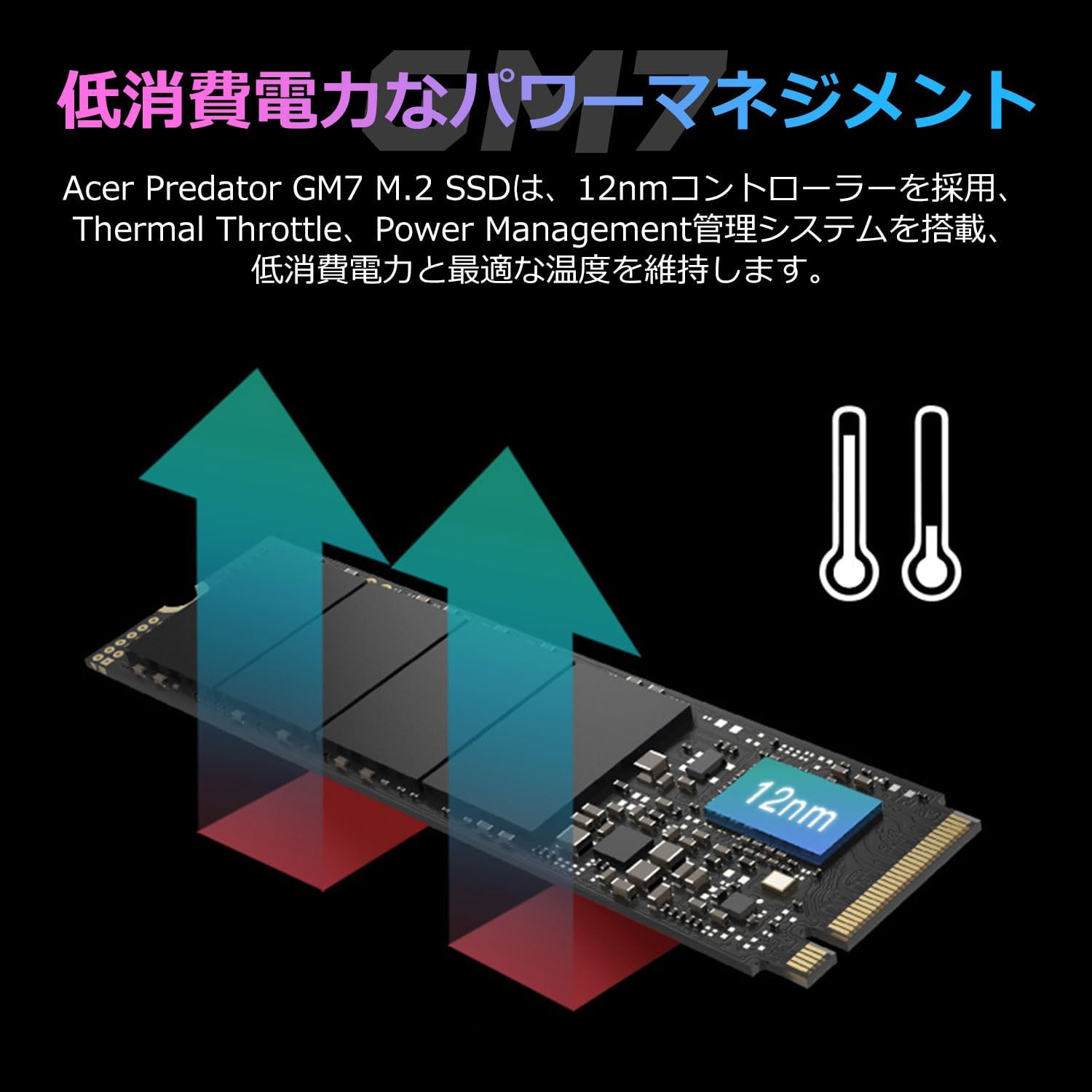 ACER GM7 2Tb M.2 NVMe PCIe Gen 4x4 SSD PREDATOR