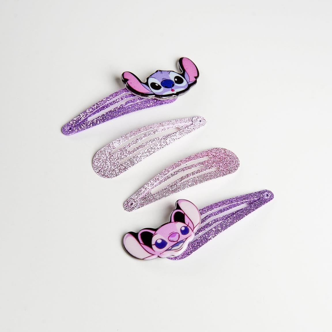 ACCESORIOS PELO CLIPS 4 PIEZAS STITCH MULTICOLOR
