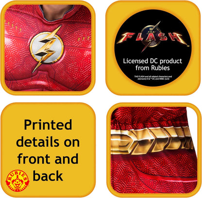 Rubie's Adult DC Comics Flash The Movie Deluxe Costume Jumpsuit and Mask