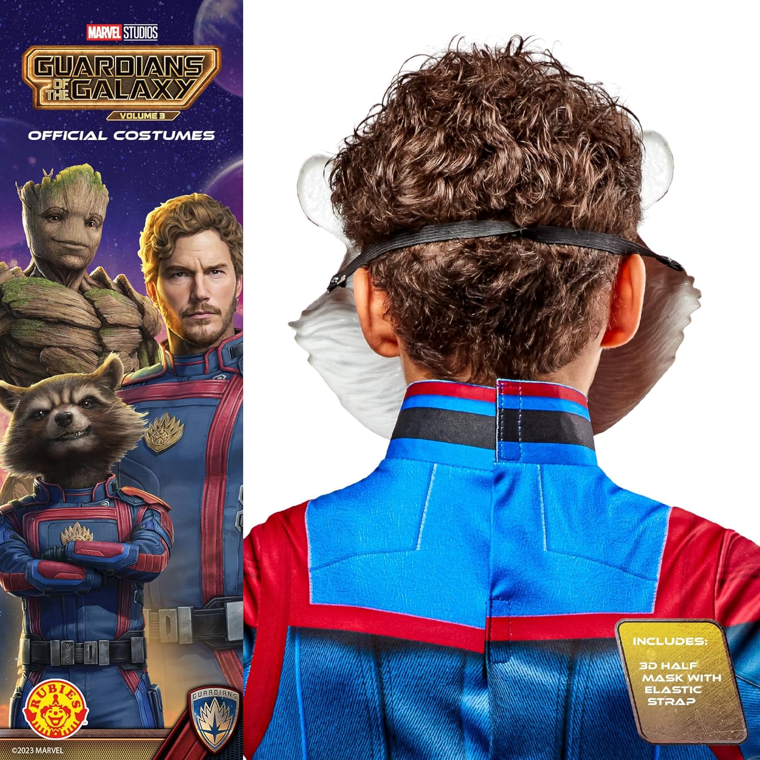 Rubies 2000339NS Rocket Child Mask Kids Fancy Dress, Boys, Multi