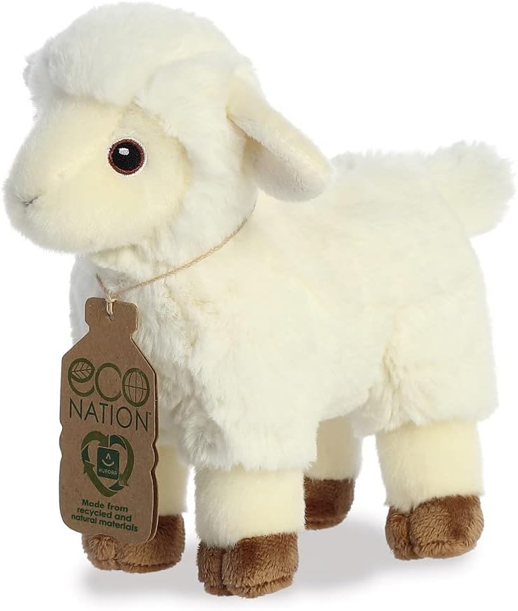 Aurora, 35040, Eco Nation Lamb 8In, Soft Toy, White