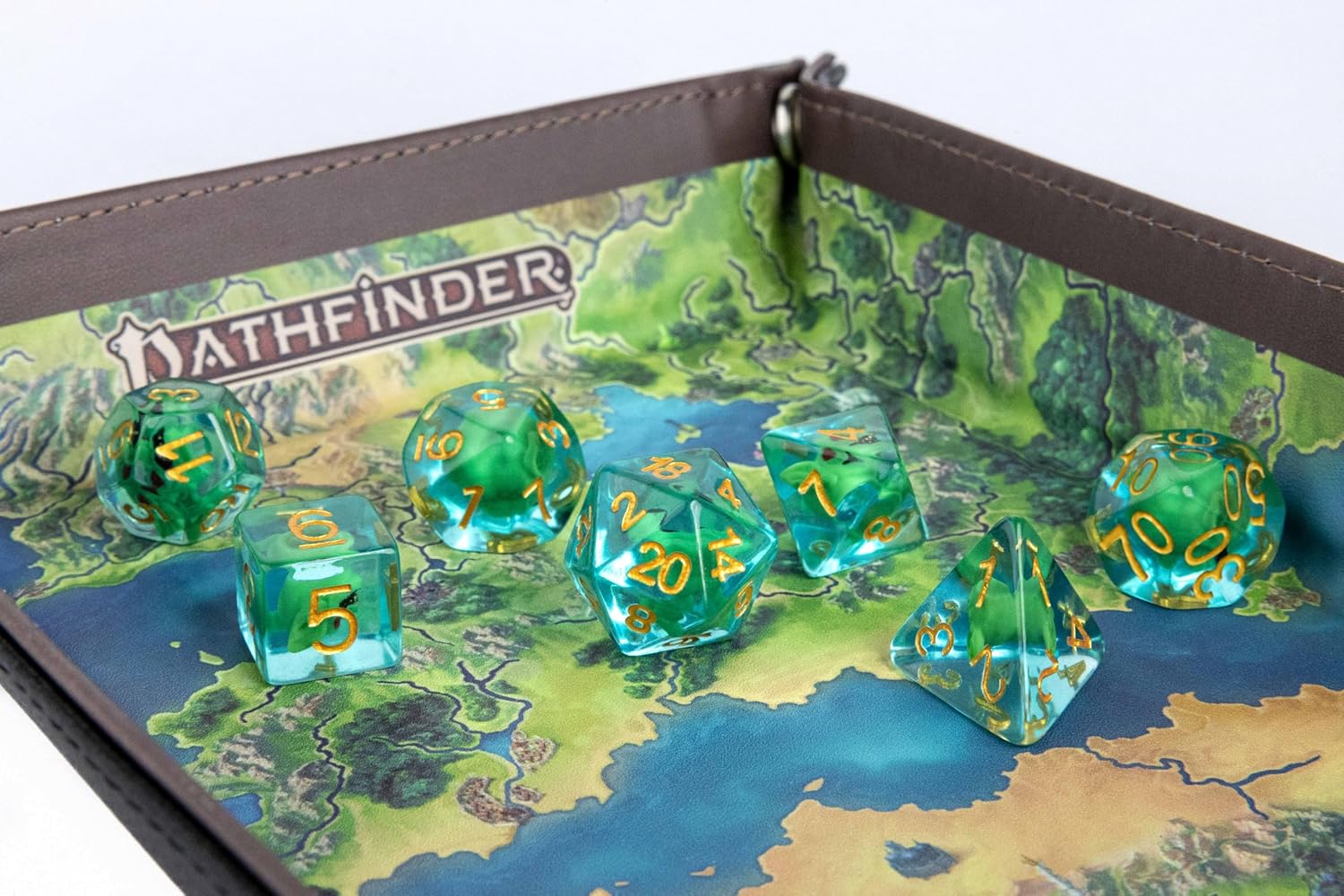 FanRoll by Metallic Dice Games Officially Licensed Pathfinder Map Dice Tray