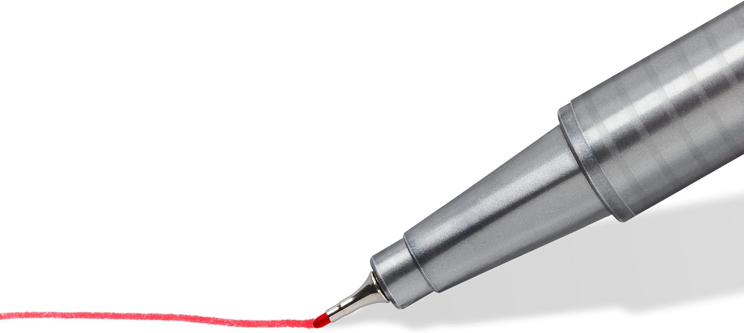 Staedtler Triplus Fineliner and Fibre Tip Pen Set, Mix & Match Feature, Ergonomic Triangular Shape, Dry Safe, in Practical Box with 20 Fineliners and 20 Fibre Tip Pens, 34 SB40, Set of 40