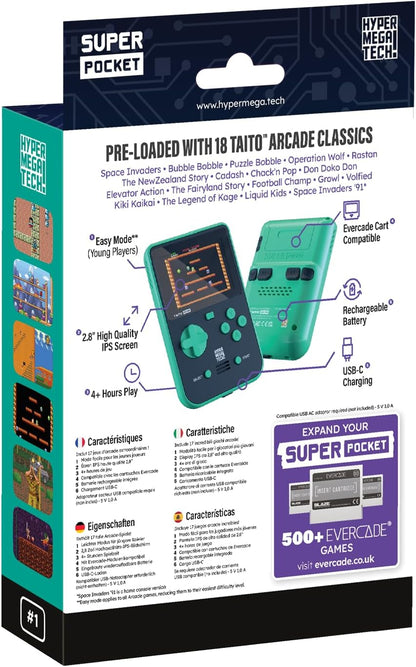 Hyper Mega Tech FG-TAPK-HMT-EFIGS Handheld Gaming Device, Green