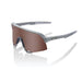 100% S3 Glasses - Soft Tact Stone Grey / HiPER Crimson Silver Mirror Lens