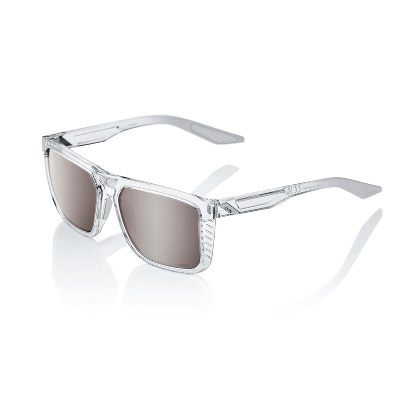 100% Renshaw Lunettes de soleil carrées durables et légères avec branches en caoutchouc