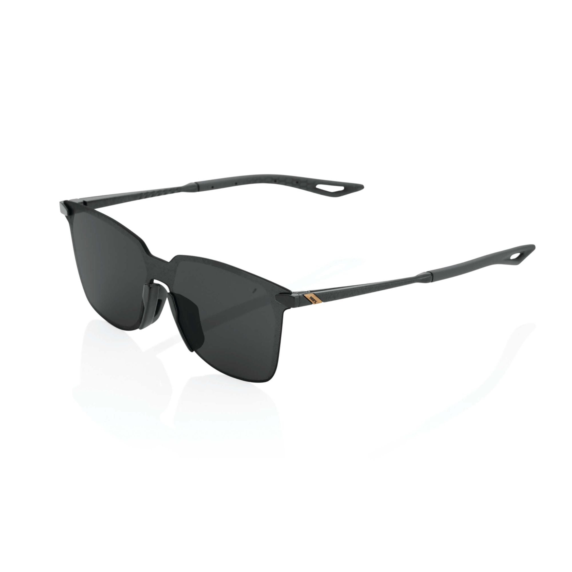 100% Legere Square Ultralight Rimless Sunglasses - Durable Frameless Active Performance Eyewear w/Rubber Temple & Nose Grip