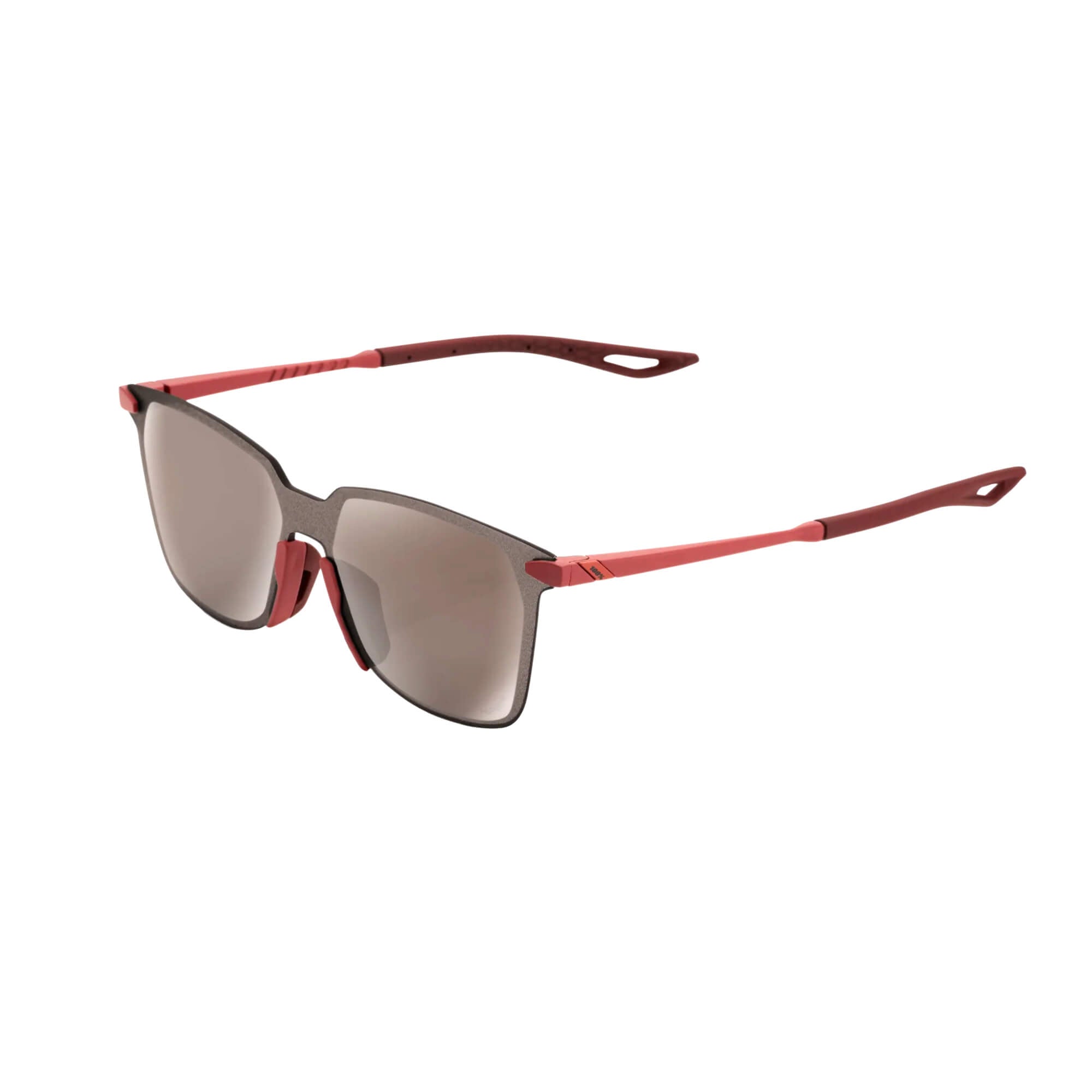 100% Legere Square - Soft Tact Crimson - Hiper Silver Mirror Lens LEGERE Square - Soft Tact Crimson - HiPER Silver Mirror Lens Unisex adulto