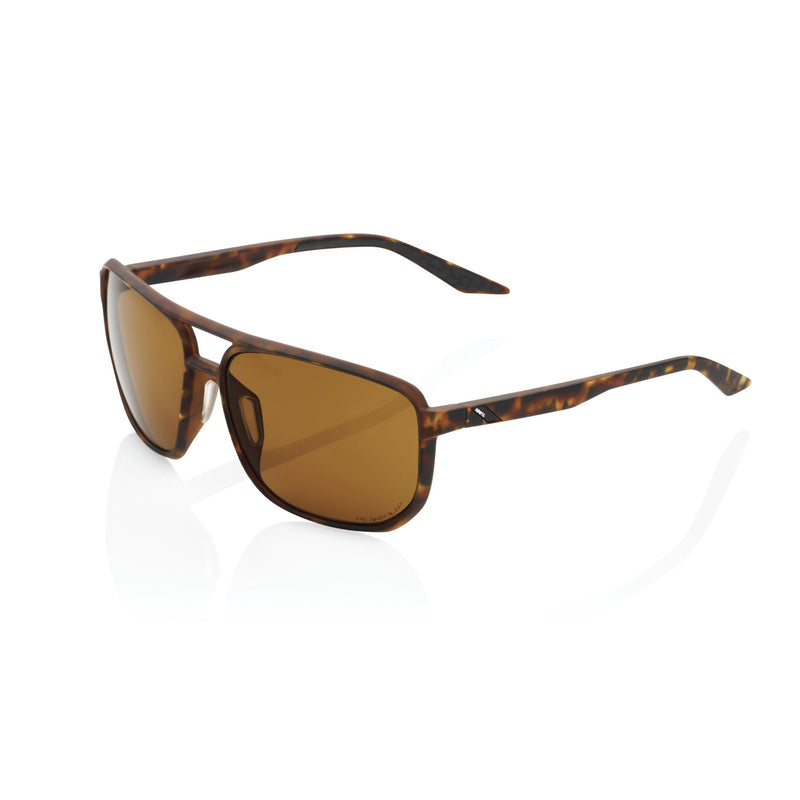 Konnor Lunettes de soleil carrées 100 % aviateur – Lunettes confortables et légères avec branches en caoutchouc et poignée au nez