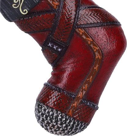 Nemesis Now El Señor de los Anillos Gimli - Adorno Colgante de calcetín de 8,7 cm, Resina, con Licencia Oficial del Señor de los Anillos, Fundido en la Mejor Resina, Pintado a Mano