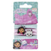 Gabby's Dollhouse accessoireset, 4 haarelastiekjes, roze en blauw, verschillende samenstellingen, pinnen met het gezicht van Gabby en Panty Patitas – origineel product, ontworpen in Spanje