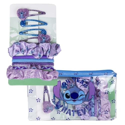 Hair Accessories Stitch 10 Pieces Blue Purple