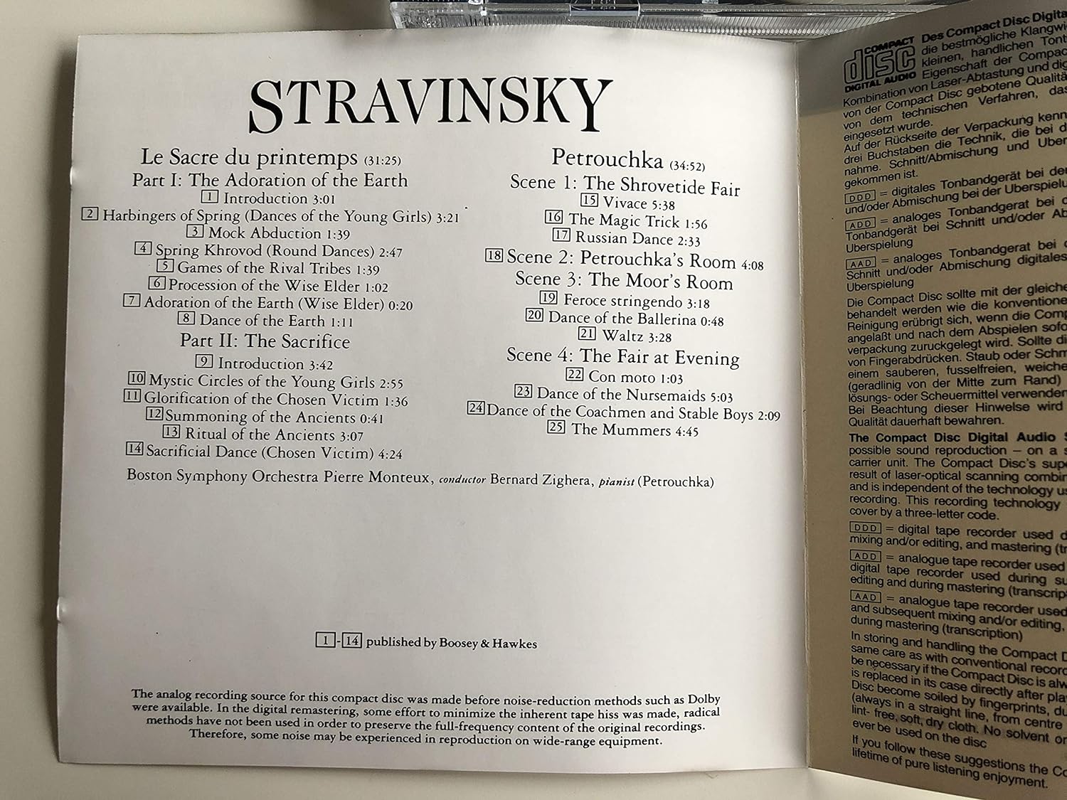Stravinsky - The Rite of Spring; Petrushka