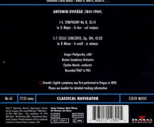 Sinfonia N. 8 Op. 88 / Concerto Per Violoncello, Op. 104