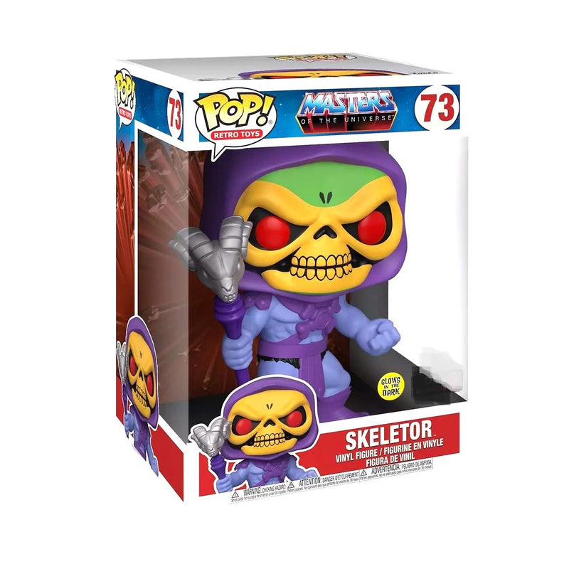 Funko Pop 55636 Masters of The Universe #73 - Esqueleto (25 cm, Brilla en la Oscuridad