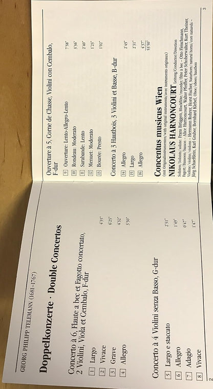 Georg Philipp Telemann: Doppelkonzerte = Double Concertos