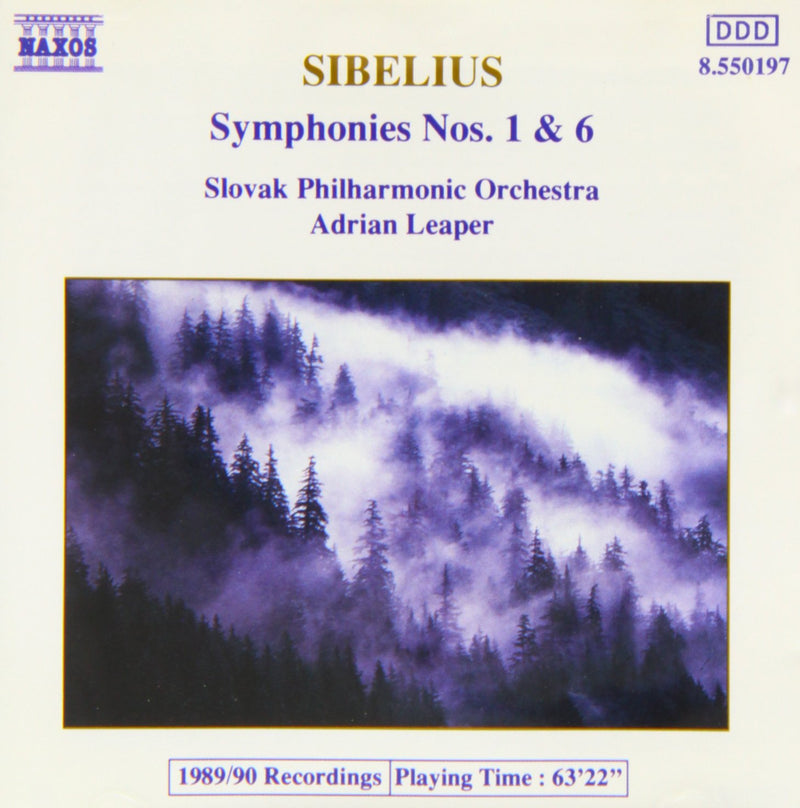 Sibelius Sinfonien 1 und 6 Leaper