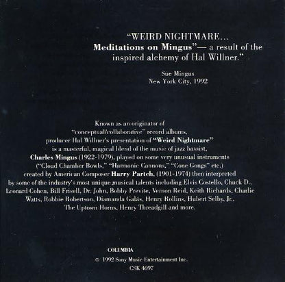 Weird Nightmare - Meditations On Mingus