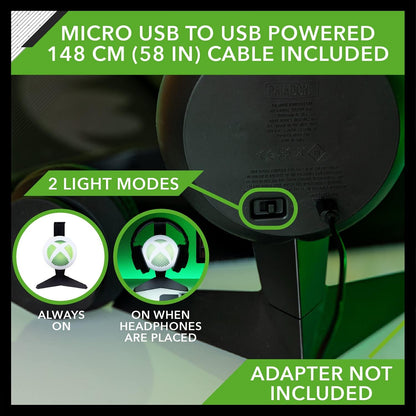 Paladone Xbox Light - Stand for Headset - Official Merchandise