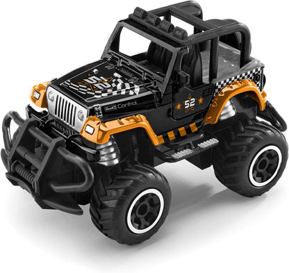 Revell Control 23492 Remote Control Car "Quarter Back" With 40 MHz Control, 1:43 Scale, 14cm in length, Black/Orange