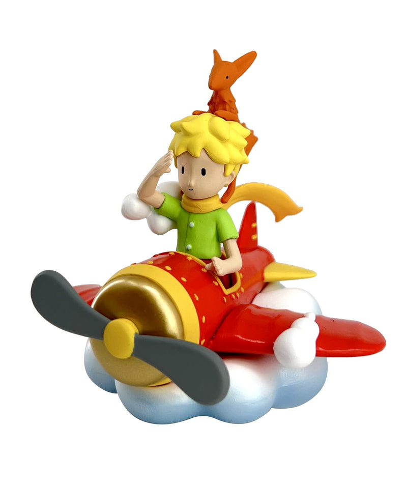 Le Petit Prince figurine Le Petit Prince er le renard en avion 7 cm