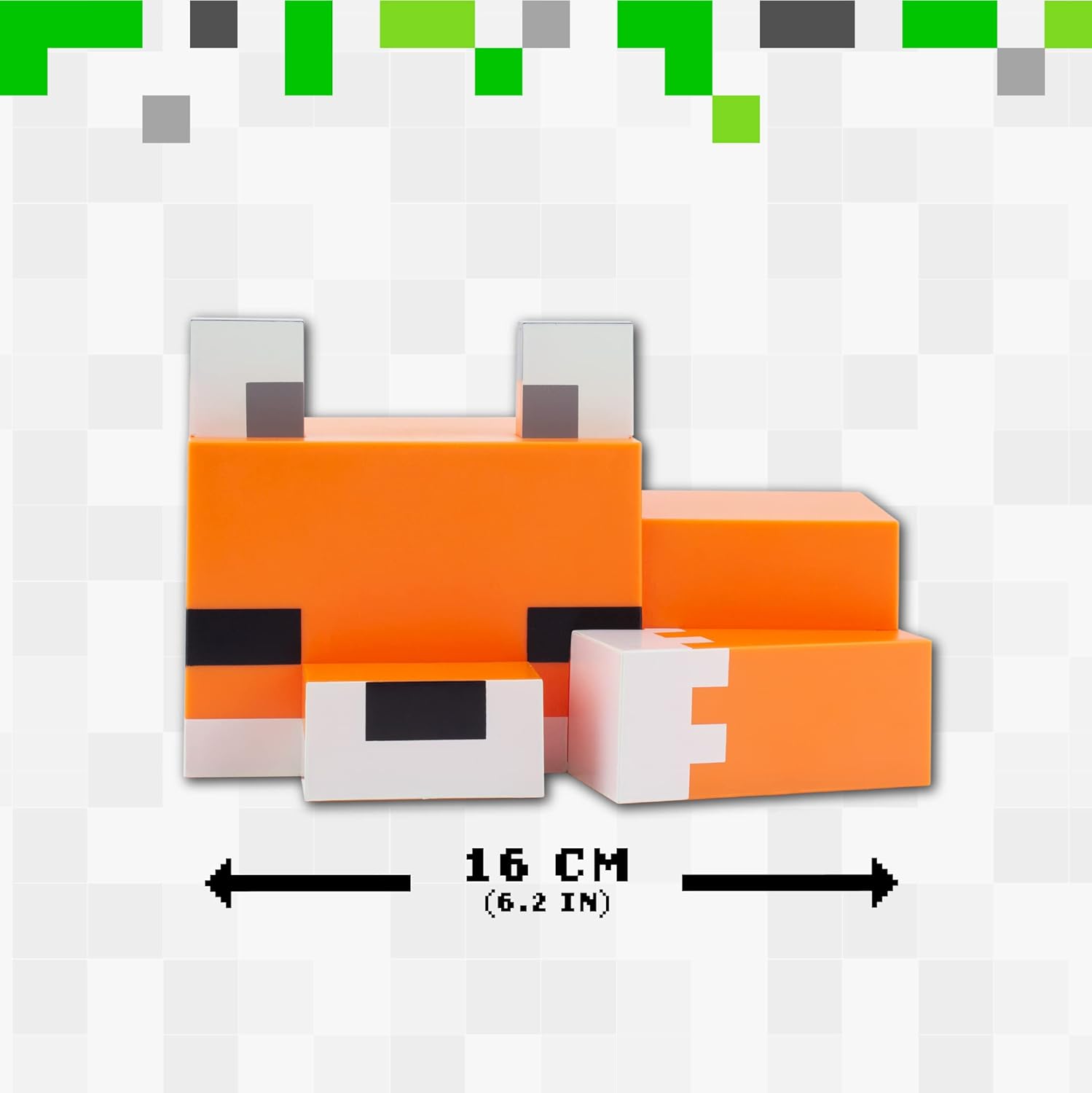Paladone Minecraft Fox Night Light | Officially Licensed | Bedroom Décor and Desk Lamp, Black