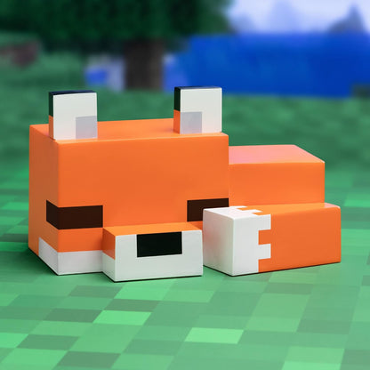 Paladone Minecraft Fox Night Light | Officially Licensed | Bedroom Décor and Desk Lamp, Black