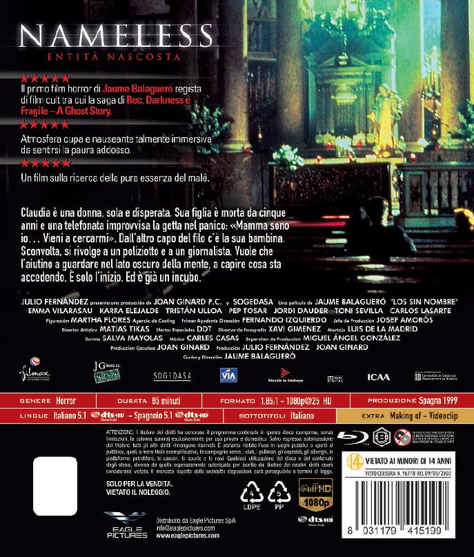 Nameless - Entita` Nascosta - (Italian Import)