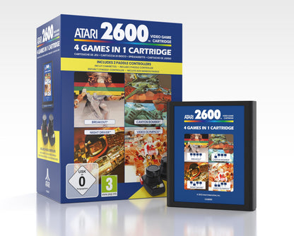 Atari 4 in 1 Game Cartridge Plus Paddle Pack (Exclusive to Amazon.co.uk