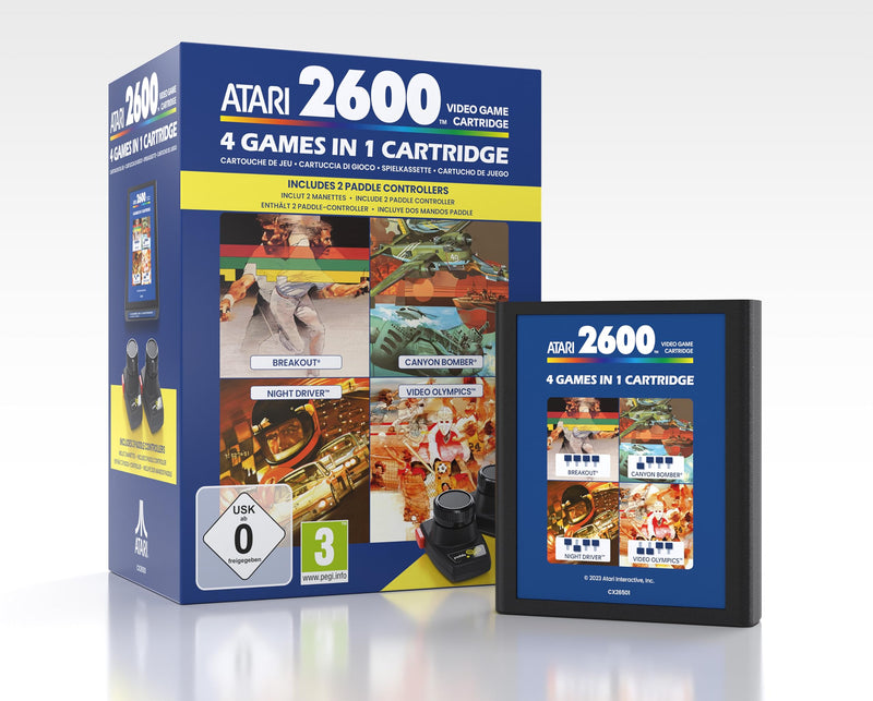 Atari 4 in 1 Game Cartridge Plus Paddle Pack (Exclusive to Amazon.co.uk