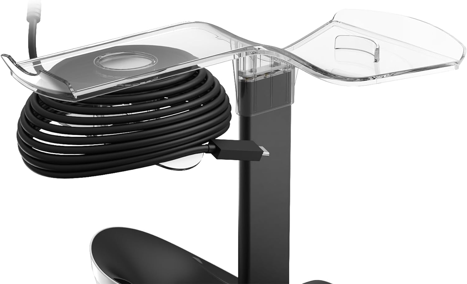 Maxx Tech VR Charging Stand – fast charger for 2 x PS5 PSVR2 controllers and stand for PSVR2 headset, drop & charge with USB-C magnetic charging adaptors, 8 LED lighting modes, LED indicator lighting