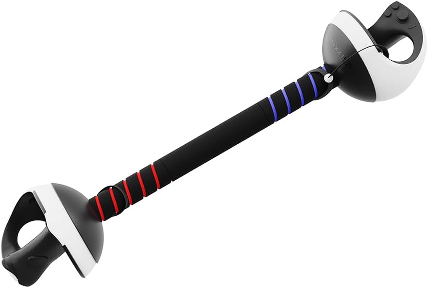 Maxx Tech VR Beat Saber Kit – designed for PSVR2 controllers, includes 2x 2-in1 dual grips compatible with Beat Saber, Kayak Mirage, Whats The Bat, Drums Rock, Brain Beats + many more VR games