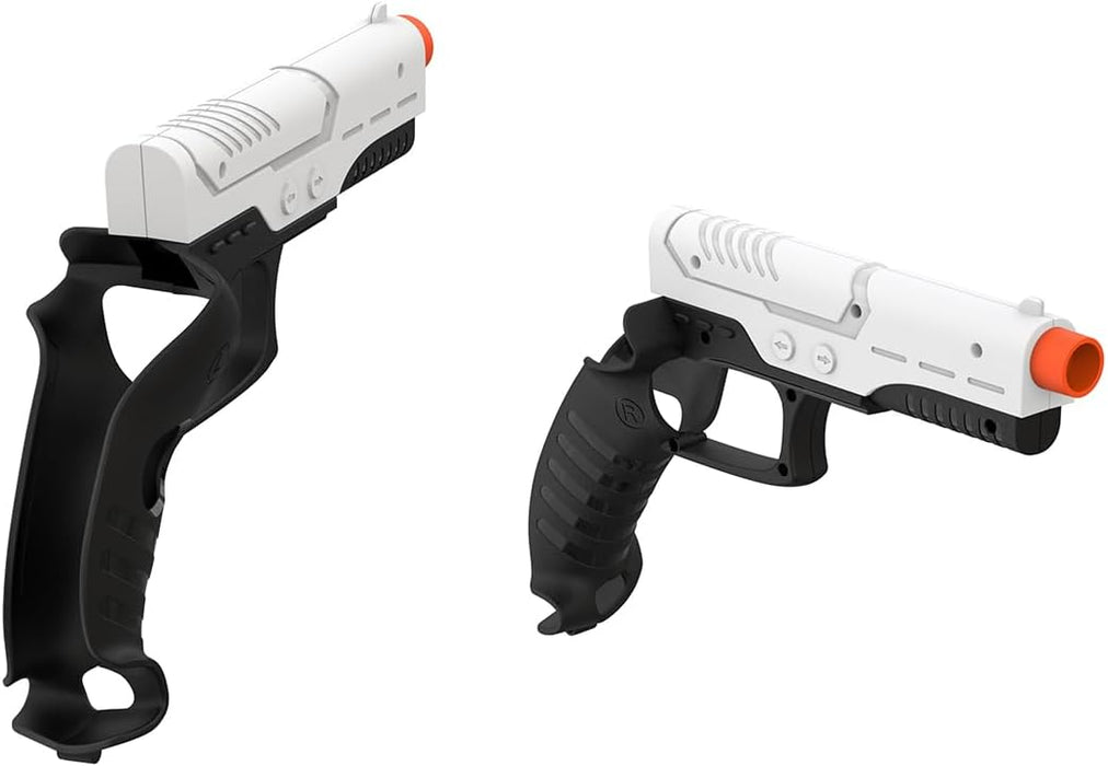 Maxx Tech VR Dual Game Guns Kit – designed for PlayStation5 PSVR2 controllers, includes 2 game guns compatible with Pistol Whip, Resident Evil, Pavlov, The Walking Dead Saint & Sinners, Synapse + more