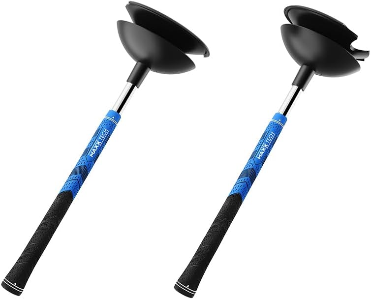 Maxx Tech VR Pro Golf Clubs Kit designed for PlayStation 5 PSVR2 controllers, includes 2 premium quality golf clubs compatible with Golf +, Walkabout Mini Golf and many more