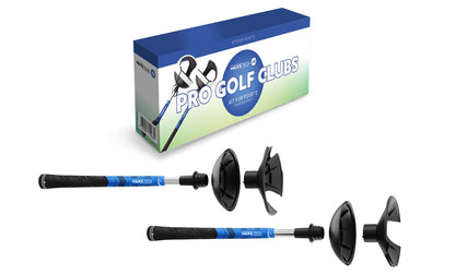 Maxx Tech VR Pro Golf Clubs Kit designed for PlayStation 5 PSVR2 controllers, includes 2 premium quality golf clubs compatible with Golf +, Walkabout Mini Golf and many more