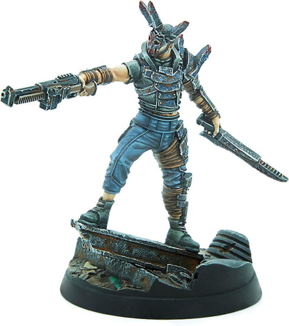 Modiphius Entertainment: Fallout: Wasteand Warfare Raiders - Disciples Leaders - 3 Figures, Nuka World Wave, 32mm Multi-Part Resin Unpainted Mniatures