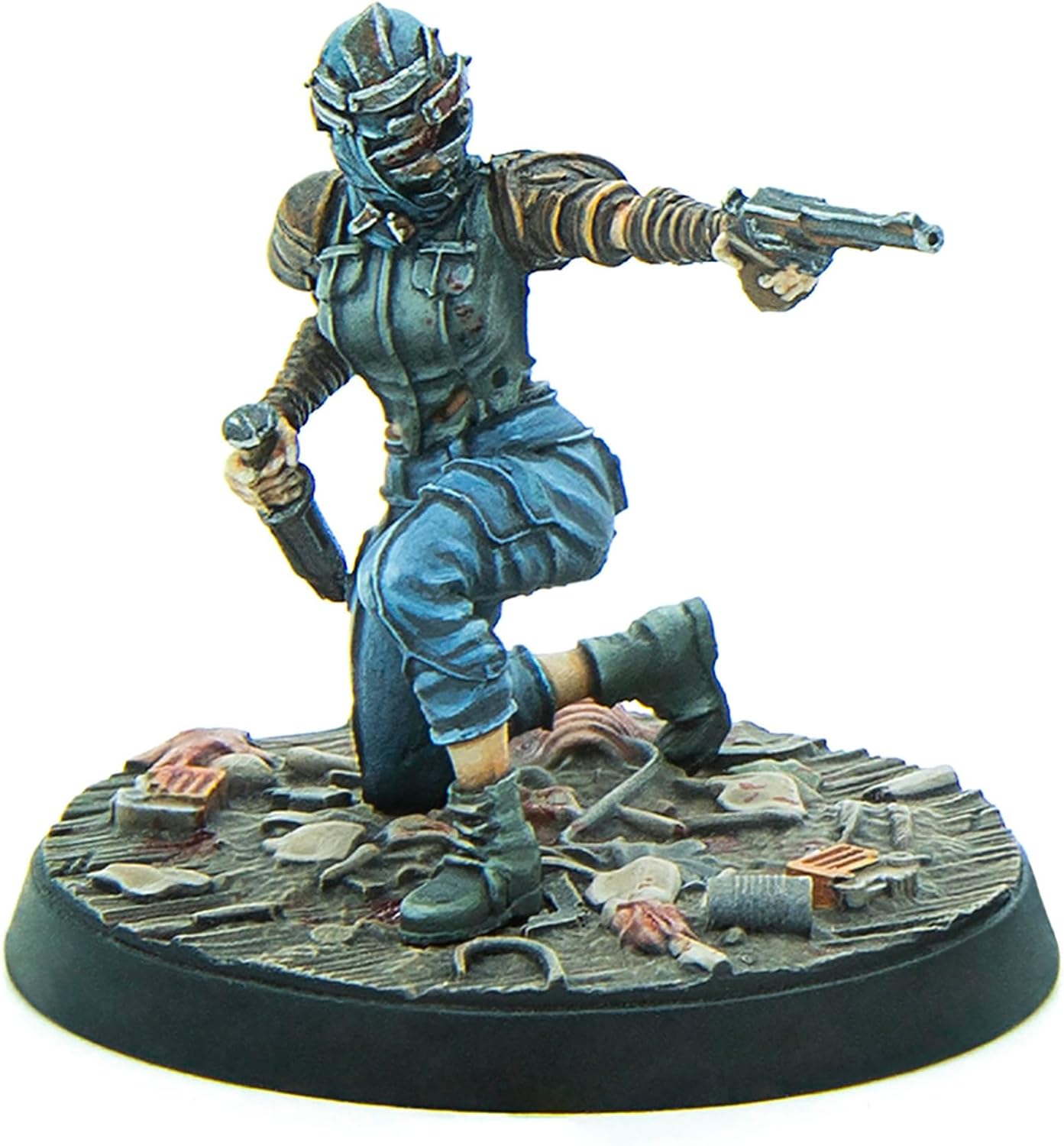 Modiphius Entertainment: Fallout: Wasteand Warfare Raiders - Disciples Leaders - 3 Figures, Nuka World Wave, 32mm Multi-Part Resin Unpainted Mniatures