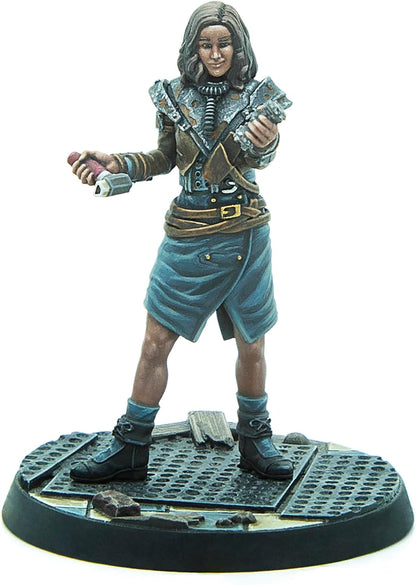 Modiphius Entertainment: Fallout: Wasteland Warfare Raiders - Operators Bosses - 3 Figures, Nuka World Wave, 32mm Multi-Part Resin Unpainted Mniatures