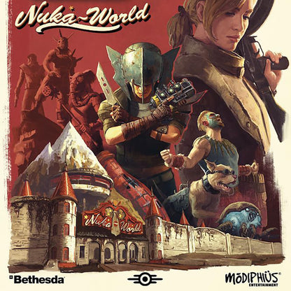 Modiphius Entertainment: Fallout: Wasteland Warfare - Nuka World Rules - RPG Expansion, Booklet & New Cards, Campaign System, Roleplaying