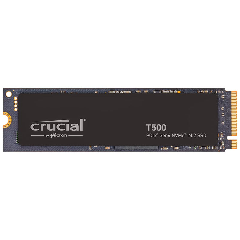 Crucial T500 SSD 500GB PCIe Gen4 NVMe M.2 SSD Interno Gaming, Hasta 7200MB/s, Compatible con Ordenador Portátil y de Sobremesa, Disco Duro SSD, Microsoft DirectStorage - CT500T500SSD8